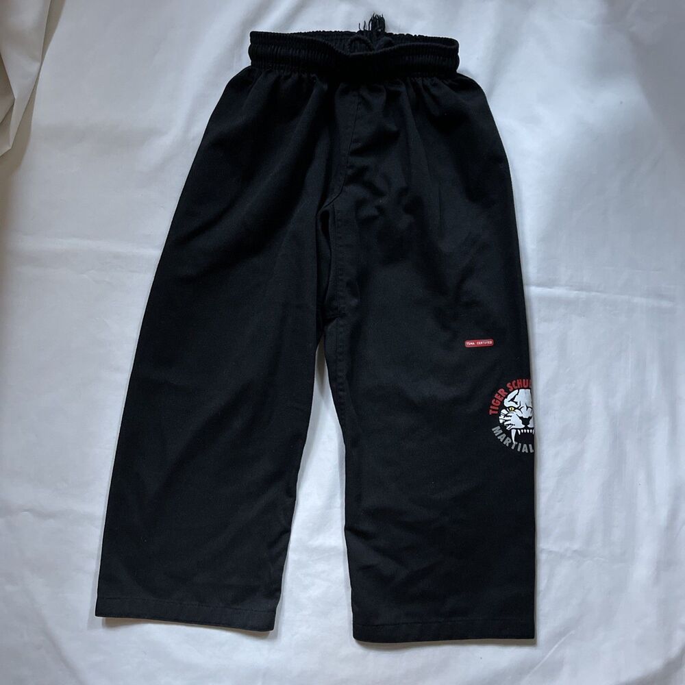 Tiger Schulmann’s BEGINNER UNIFORM PANTS BLACK Size 0 Boys TSMMA Tigear MMA